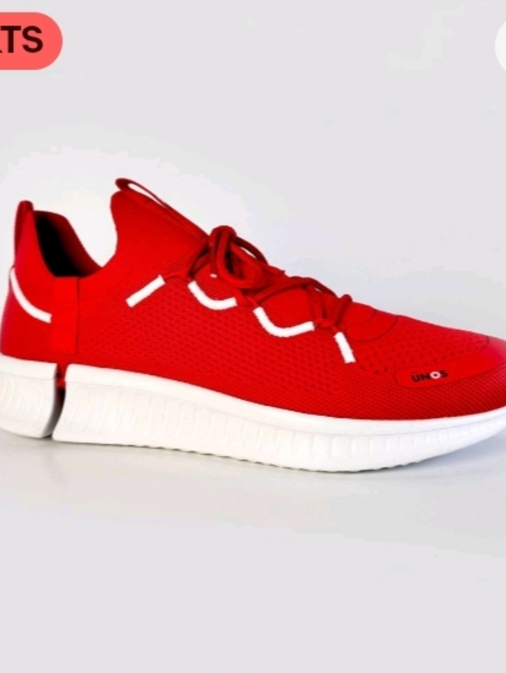 ❤️10/$30 New Unisex Red Knit Lace-Up Sneakers